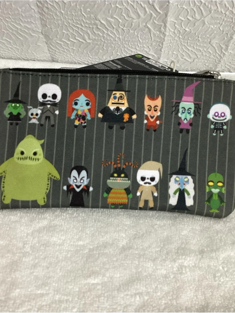 Loungefly Disney Nightmare Before Christmas Chibi Characters Zippered Pouch NEW